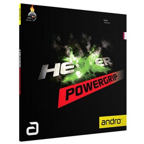 [ANDRO] [안드로] 헥서파워그립 (Hexe PoweGip) 탁구 러버, RED - 2.1mm, 1개