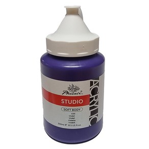 아크릴물감 STUDIO 250ml 430 Violet/ 보라 대용량 낱색 학생 전문가용 학교 학원 미술준비물 화방용품