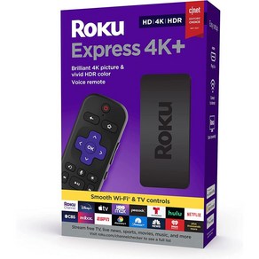 Roku 익스프레스 4K 무선 지원 스트리밍 미디어 플레이어