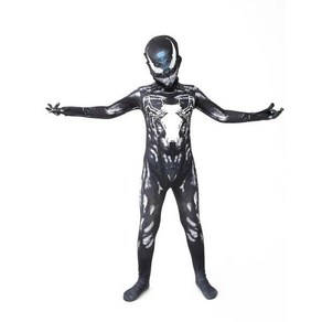 파티용 할로윈 스파이더 맨 코스프레 영화 세트 베놈 코스튬 3D 스타일 핫, 160cm, Black