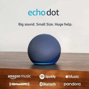 에코닷 Echo Dot 5세대 2022년 출시 (5세대 2022년 출시) Alexa, Deep Sea Blue_Device only, 깊은 바다색_기기만