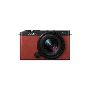 Panasonic LUMIX S9 미러리스 카메라 24.2MP 풀 프레임 페이즈 하이브리드 AF 새로운 액티브 I.S. 기술 - DC-S9BODYK (블랙), 키트 w/18-40mm, 레드