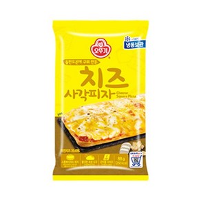 오뚜기 홈파티 치즈 사각피자 88G 분식 캠핑요리 요리레시피 자취템, 1개