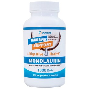 로리케어 고함량 모노라우린 1000mg 100정 코코넛 라우린산 Monolauin, 1병, 1개