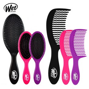 웻브러쉬 콤 오리지널 디탱글러 세트 WET BRUSH COMB ORIGINAL DETANGLER SET, 핑크, 핑크, 1개