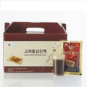 금산대근홍삼-금산에서 직접 만든 순수 홍삼 100% 진한 홍삼액 고려홍삼진액 80mL*120포 (30포*4박스 -실속용)