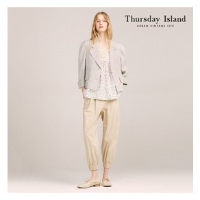 써스데이아일랜드 Thusday Island 7부 소매 퍼프 슬리브 크롭자켓T224MJK234W 521012