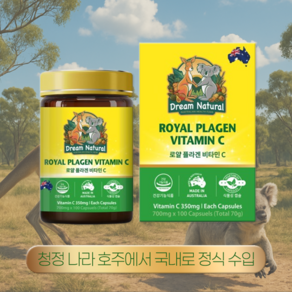로얄 플라겐 비타민C 청정나라 호주정식수입 양태반 로얄젤리 피쉬콜라겐, 1개, 100정