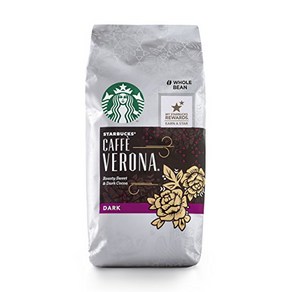 Starbucks Caffè Verona Dark Roast Whole Bean Coffee 12-Ounce Bag 스타벅스 카페 베로나 다크 로스트 홀빈 커피 12온스 백