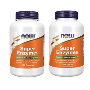 나우푸드 Now Foods 수퍼 엔자임 효소 Supe Enzymes 180정 2개