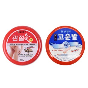 해호 WHB 웰빙헬스 관절애 100g + 고운발 100g, 1세트, 혼합색상