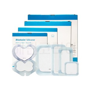 바이아테인 콜로플라스트 실리콘 Coloplast Biatain Silicone 7.5X7.5 10X10 12.5X12.5 15X15 17.5X17.5, 1개