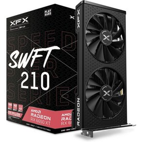 XFX 스피드스터 MERC310 AMD 라데온 RX 7900XT 울트라 게이밍 그래픽 카드20GB GDDR6 RDNA 3 RX79TMERCU9, RX 6650 XT, 1개