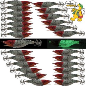 [아엠피싱]왕눈이 반짝이에기 25pcs BIG EYE 주꾸미 갑오징어 문어 한치낚시
