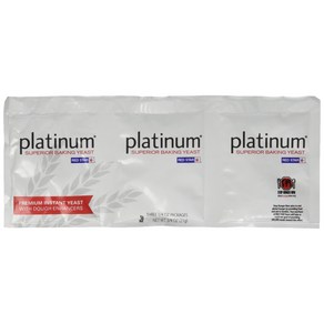 Red Sta Platinum Supeio Baking Yeast - 3 CT 0. Red Sta Platinum 슈페리어 베이킹 이스트 - 3 CT 0.25 온스(3개, 7g, 3개