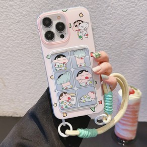 TYREUS[국내 배송]캐릭터 파자마 짱구 카드수납 케이스 iPhone14PRO 아이폰 케이스 호환