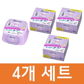 비오레 클렌징티슈 본품 1개+리필 3개세트 (46매입 4개세트) 후쿠다케코튼