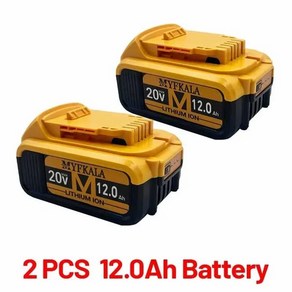 호환 디월트 전동 공구용 배터리 12000mAh 20V 18.0Ah DCB206 DCB205 DCB200, 3) 파란