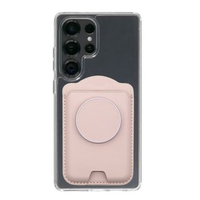 5세컨즈 월렛 스마트톡 갤럭시용 맥세이프 탈부착 카드 지갑 케이스, 1개, 핑크