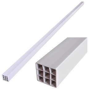 PVC 사각파이프 0-23 (40 X 40mm) (플라스틱 사각파이프)(1m), 1m, 1개