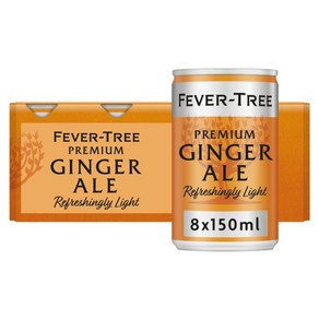 150ML 8캔 피버트리 진저에일 Feve-Tee Light Ginge Ale Cans, 8개