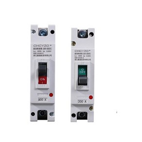 태양 전기 자동차 고전류 보호 스위치 1P 몰드 케이스 회로 차단기 100A-600A DC 12V-500V, 100A, 1개