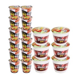 농심 튀김우동 컵라면 62g x 12p + 짜파게티 범벅 70g 6p, 1세트