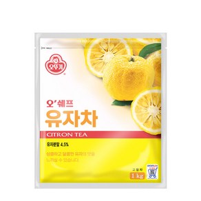 오뚜기 오쉐프 유자차, 1kg, 1개입, 4개