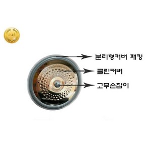 쿠쿠 CRP-HQBO310FS 정품 클린커버+커버패킹+고무손잡이, 1개