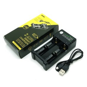 BMAX 18650 듀얼 USB 충전기 BH-042100-04U 3.7V 리튬이온 배터리 충전기, 1개