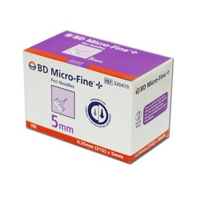 비디 인슐린 펜니들 0.25 31G x 5mm x 1box /BD 마이크로, 비디 인슐린 펜니들 0.25 31G x 5mm x 1b, 1개