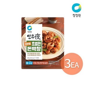 청정원 안주야 오븐에 초벌한 돈막창(파우치) 260g x 3개