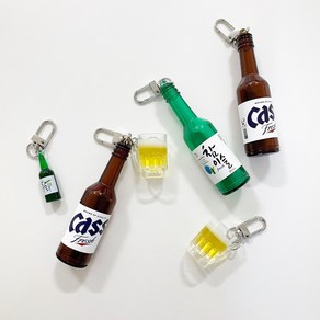 소주 맥주 키링 술키링 맥주잔키홀더 애주가 주당을 위한 키링, Big소주, 1개