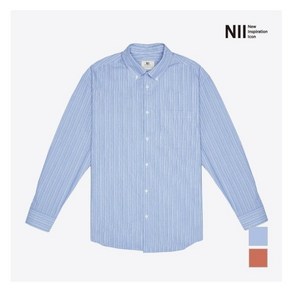 NII [NII] 공용 베이직 세미오버 스트라이프 셔츠_NNUNLWS1241