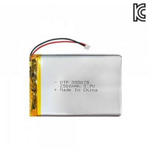 DTP 리튬폴리머 555075 3.7V 2500mAh