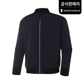 [와이드앵글 공식] [골프] 남성 CO 모던 스트라이프 블루종 자켓 M WMP23114N4