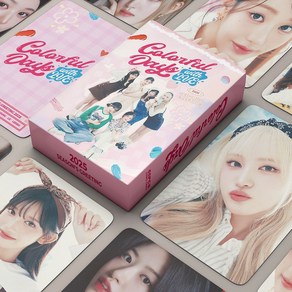 아이브 IVE 2025 시즌그리팅 55장 Coloful Days 포토카드 포카 비공굿 도무송 다꾸, 1개