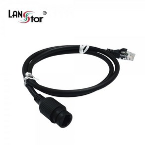 LANsta LS WPCCTV RJ45 CAT.5E UTP 옥외용 방수 랜케이블 1M (IP67 방수등급) 엠지솔루션, 1개