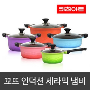 키친아트 꼬뜨 IH 세라믹냄비 양수 24cm (EL1382), 단품, 단품