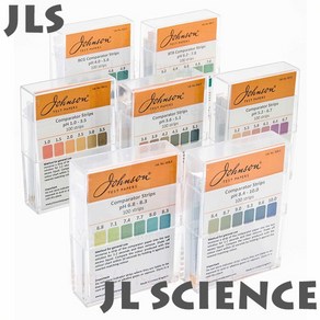 [JLS] Johnson pH Test Paper 초정밀측정 pH 0.2~0.5 간격 측정가능 pH시험지 8종 스틱형 (100매입)