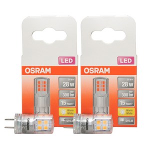 7스토어오스람 LED 핀할로겐 * 2ea, 2.6W(1개) * 2ea, 1개, 전구색