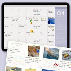 굿노트 만년 다이어리 속지 아이패드 템플릿 노타빌리티 플래너, 만년 다이어리 (비실물)