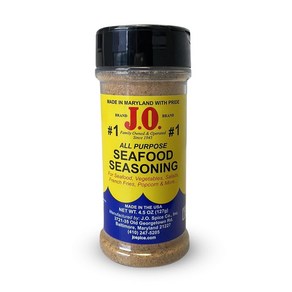 J.O. Spice #1 Seafood seasoning Mayland USA j o 4.5 oz bt JO 스파이스 #1 해산물 시즈닝 미국 메릴랜드 조 4.5온스 BT, 1개, 127g