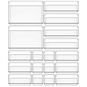 수흥 다용도 투명 서랍 정리 보관함 주방 사무용품 욕실 화장품 옷 K7, 18세트