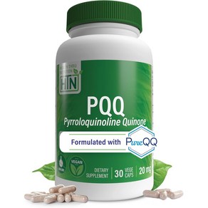 헬스 스루 뉴트리션 PQQ 20mg 30회분 퓨어QQ 피로로퀴놀린 퀴논 비건, 무향