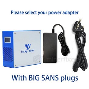 비트코인 채굴 솔로 복권 럭키 LV07 1T/S 30W BTC 이더리움 6.51, 02 BIG SANS plugs