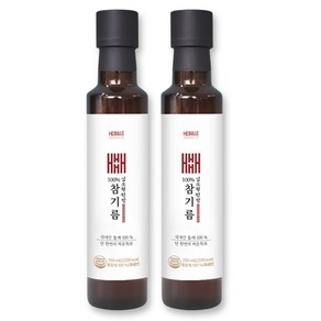김소형원방 국내산 냉압착 참기름, 2개, 250ml