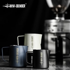 MHW-3BOMBER 5.0 스팀피쳐 밀크저그 라떼아트 500/600/700ml 스팀피처, 500ml, 유광실버, 1개