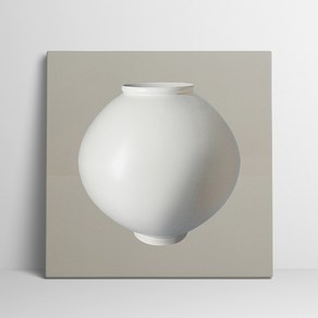 픽토르 다복 부귀와 풍요를 담은 달항아리 액자/02_달항아리 Beige, 01. 30x30 (고중량 매트지) - 포스터만