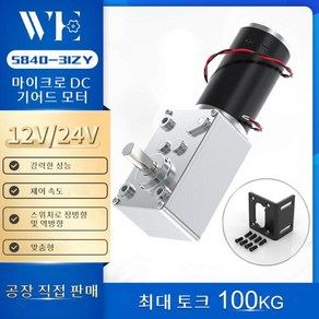 소형 웜 기어 속도 조절식 고토크 고출력 5 0 5840 31ZY 12V 24V 7RPM 470RPM, 12V 470RPM, Backet Moto